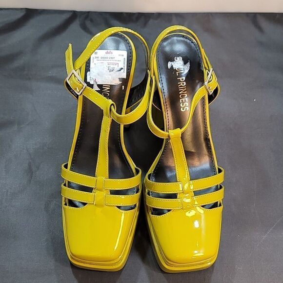 BRAND NEW SOUL PRINCESS PLAIN PLATFORM ANKLE CURVE WIDE HIGH HEEL SAND… S2 - Picture 2 of 15